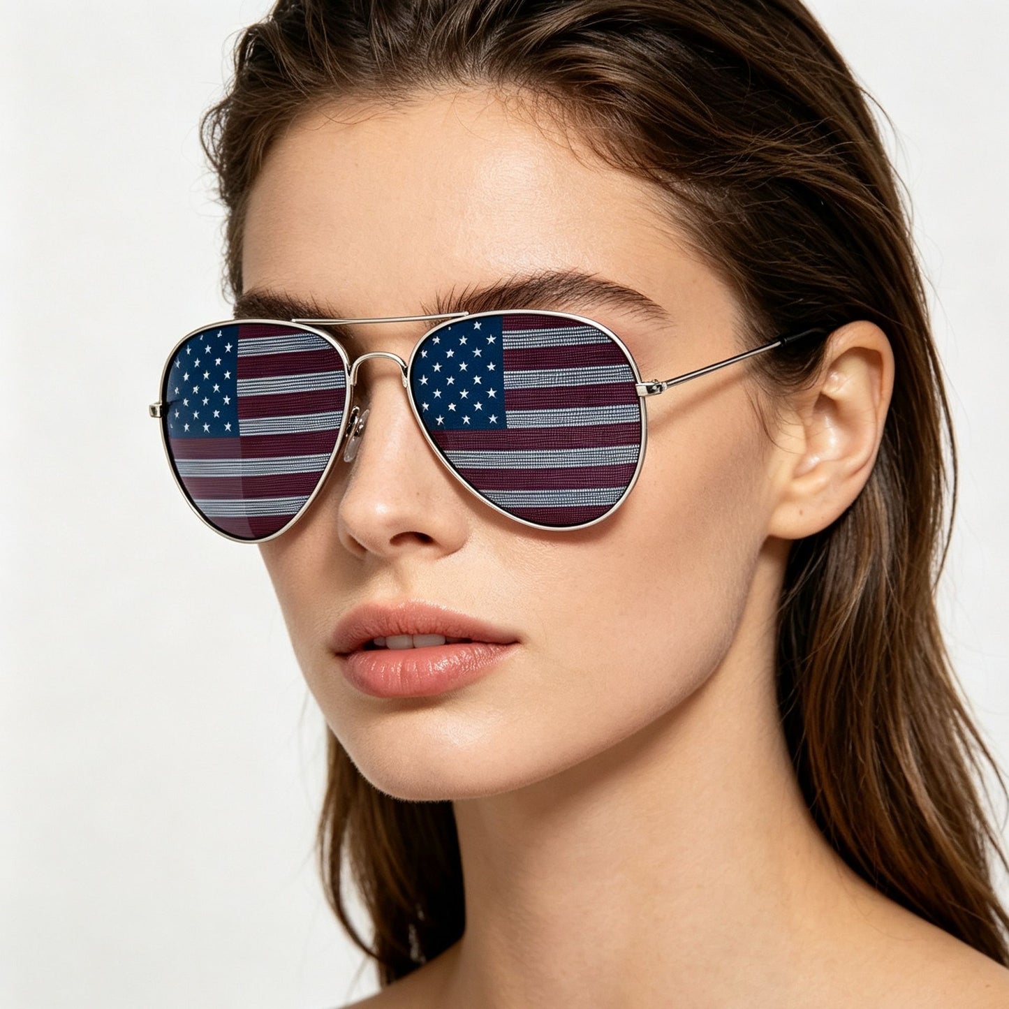 Patriotische Flagge Aviator-Sonnenbrille Brehn
