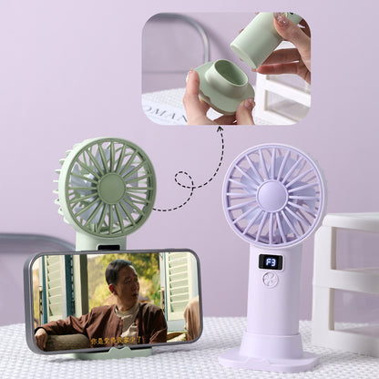 Unisex Tragbarer Handventilator mit digitaler Steuerung Brehn