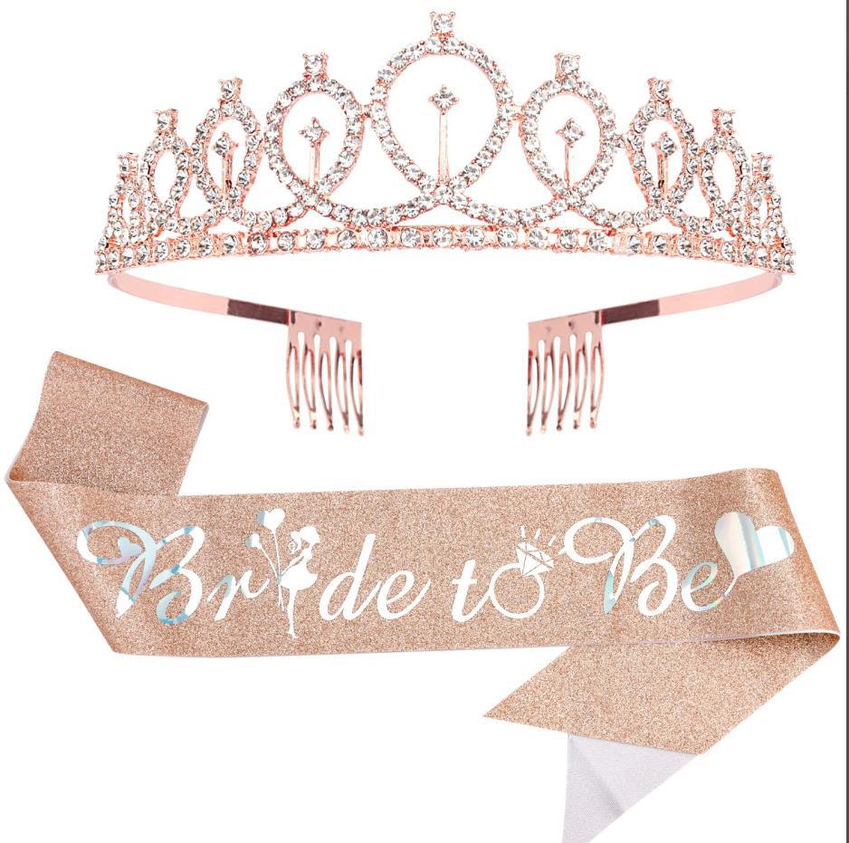Damen Glitzernde Tiara mit elegantem Design Brehn