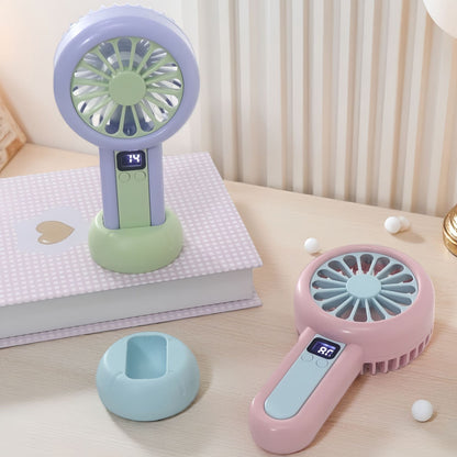 Damen tragbarer Handventilator mit digitaler Geschwindigkeitsanzeigen Brehn
