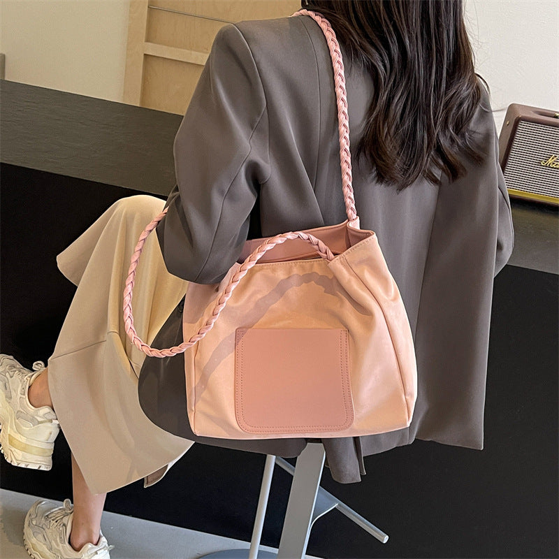 Modische geflochtene Griff Tote Bag Brehn