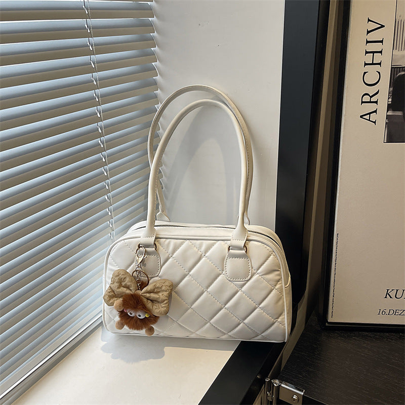 Gepolsterte Kunstleder-Handtasche Brehn