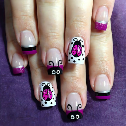 Künstlerisches Marienkäfer Nagelkunst Set Brehn