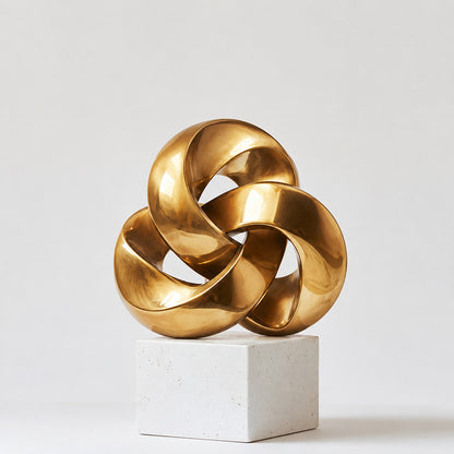 Künstlerische Metallwellen-Skulptur