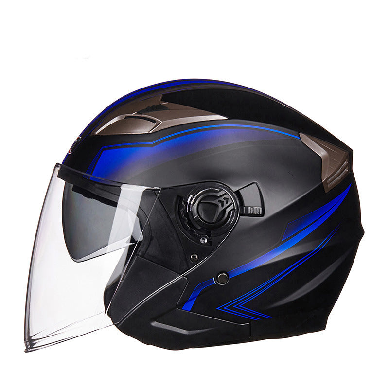 Vollschalen-Motorradhelm mit integriertem Visier Brehn