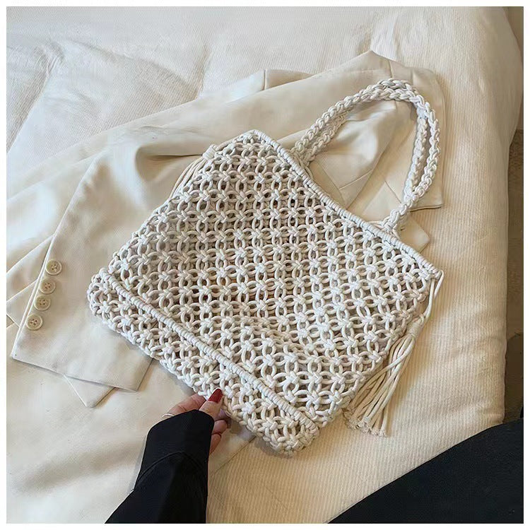Handgeknüpfte Strandtasche mit Verspieltem Design Brehn