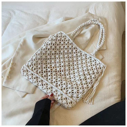 Handgeknüpfte Strandtasche mit Verspieltem Design Brehn