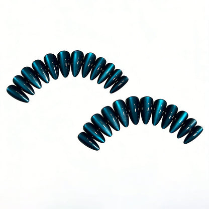 Glänzende Ombre Stiletto Nagelverstärkungen Brehn
