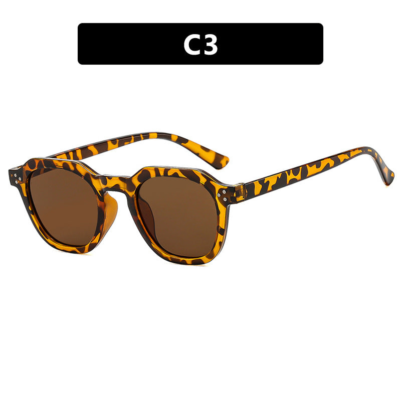 Damen modische Sonnenbrille im trendigen Hexagon-Design Brehn