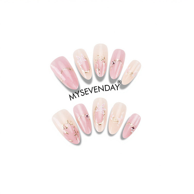 Blumengestaltetes Press-On-Nagelset Brehn