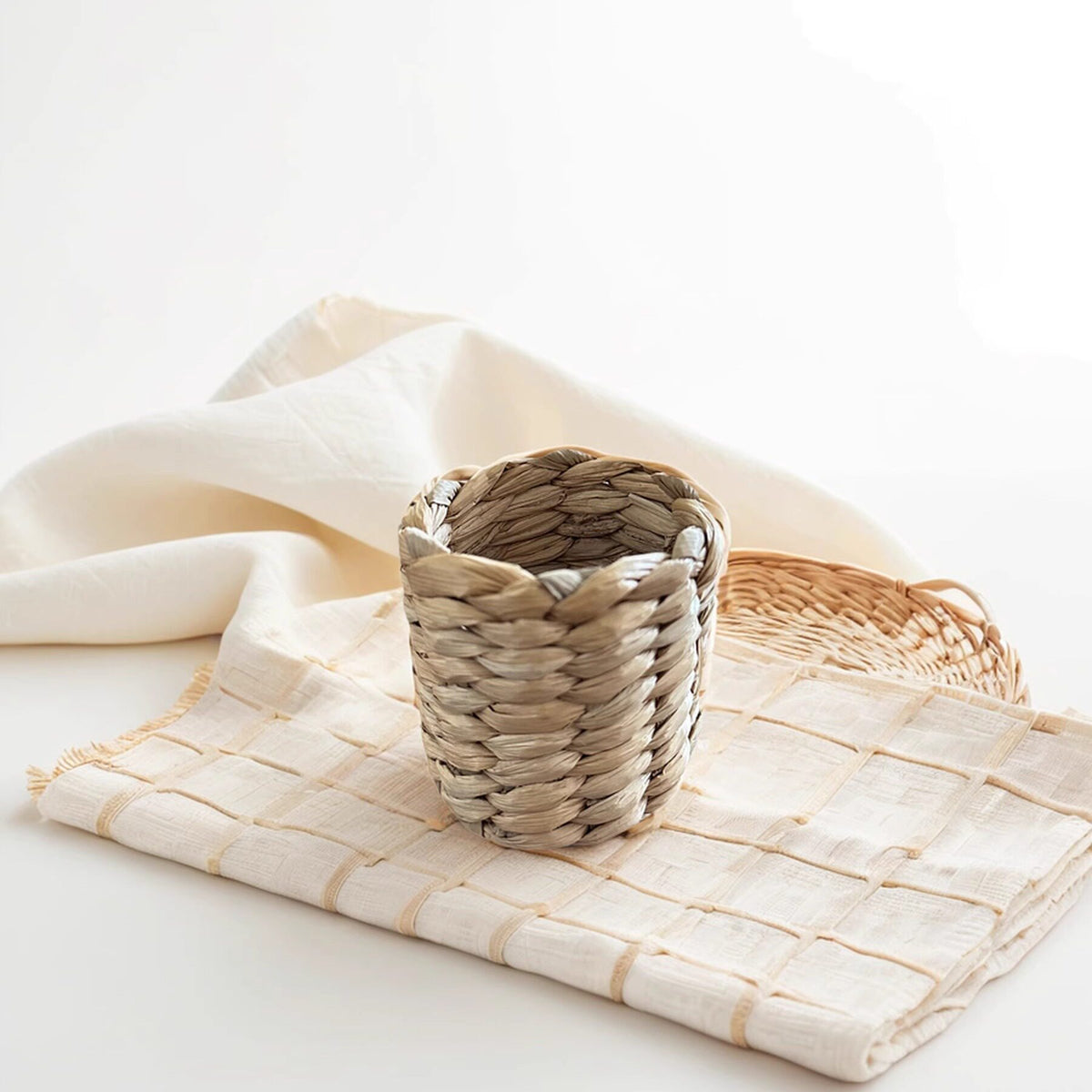 Handgefertigter Naturfaser Ring