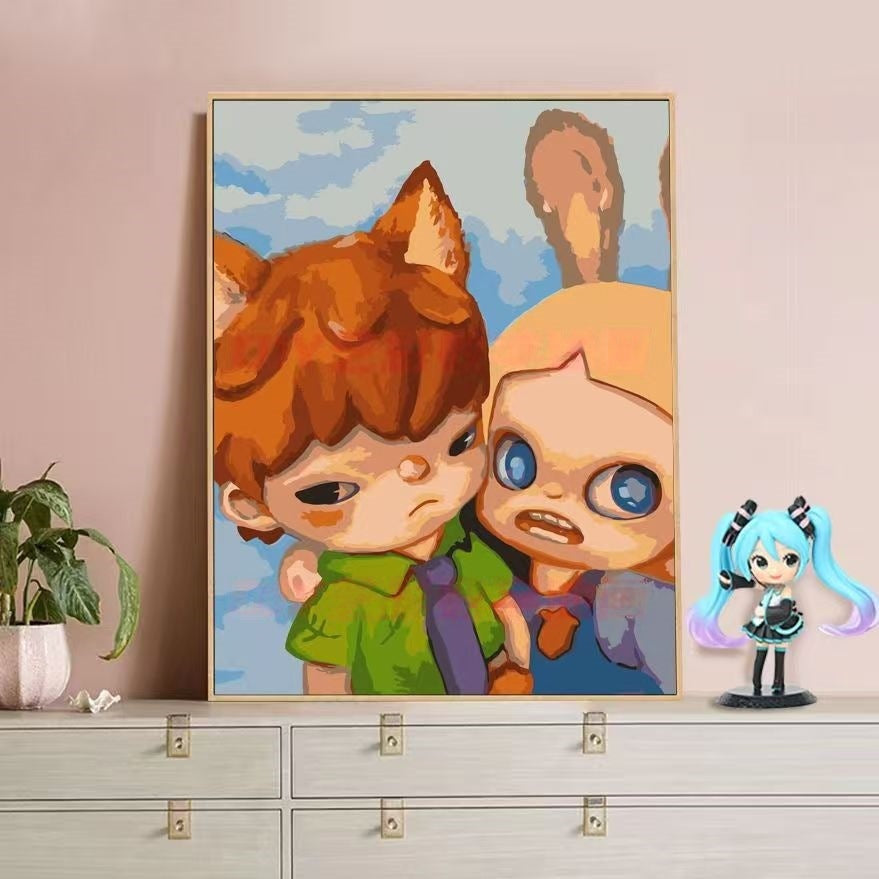 Verspielte Charakterillustration Leinwandkunst Brehn