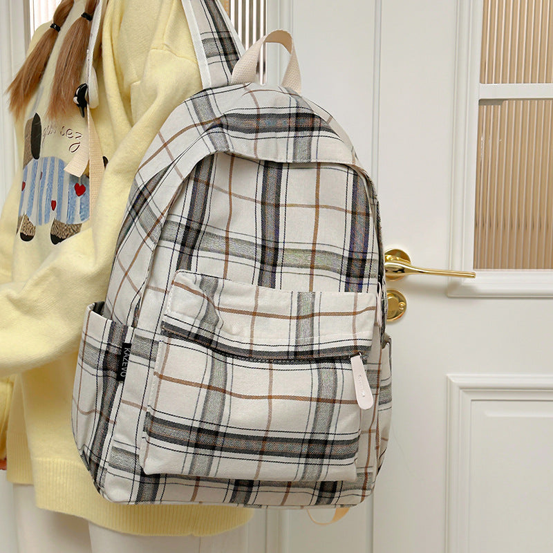 Karo-Muster Rucksack Brehn