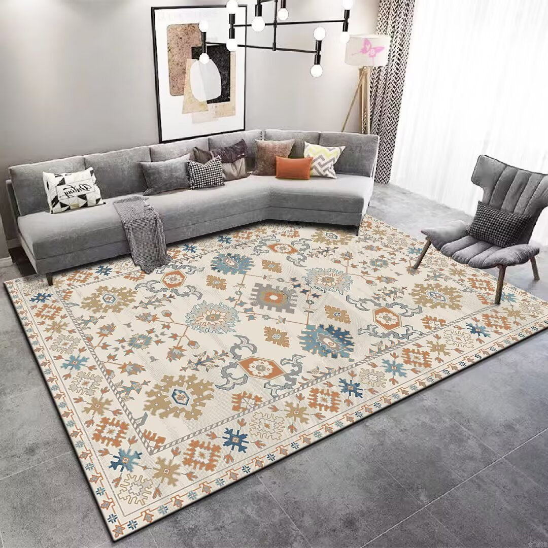 Vintage Floral Patterned Area Rug Brehn