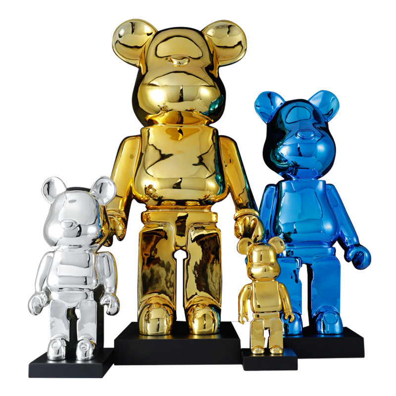 Goldene dekorative Bärenfigur