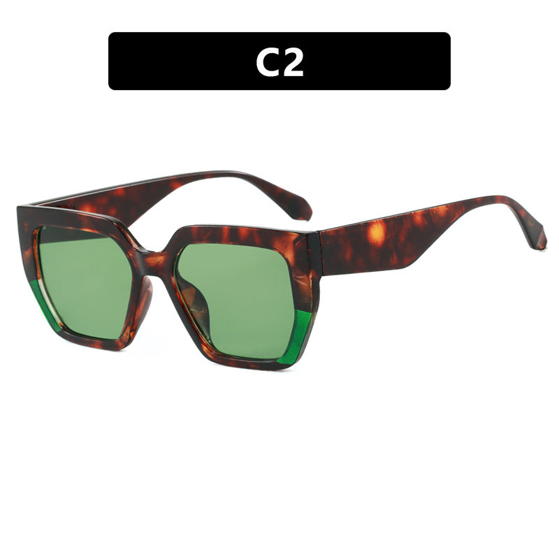 Damen geometrische Brille im modischen Schildkrötenmuster Brehn