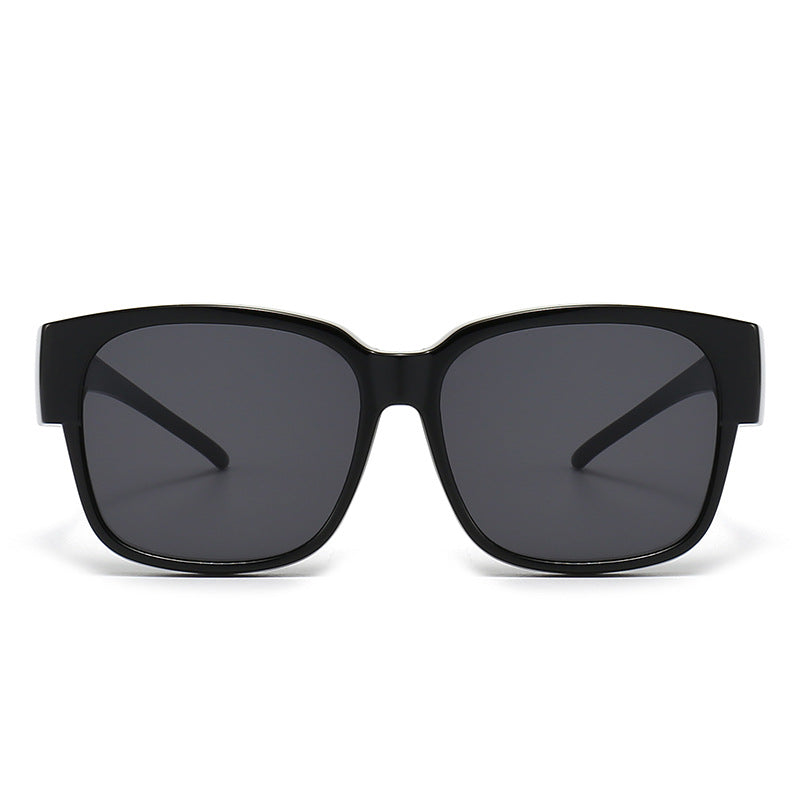Damen stylische rechteckige Sonnenbrille mit gelben Gläsern Brehn