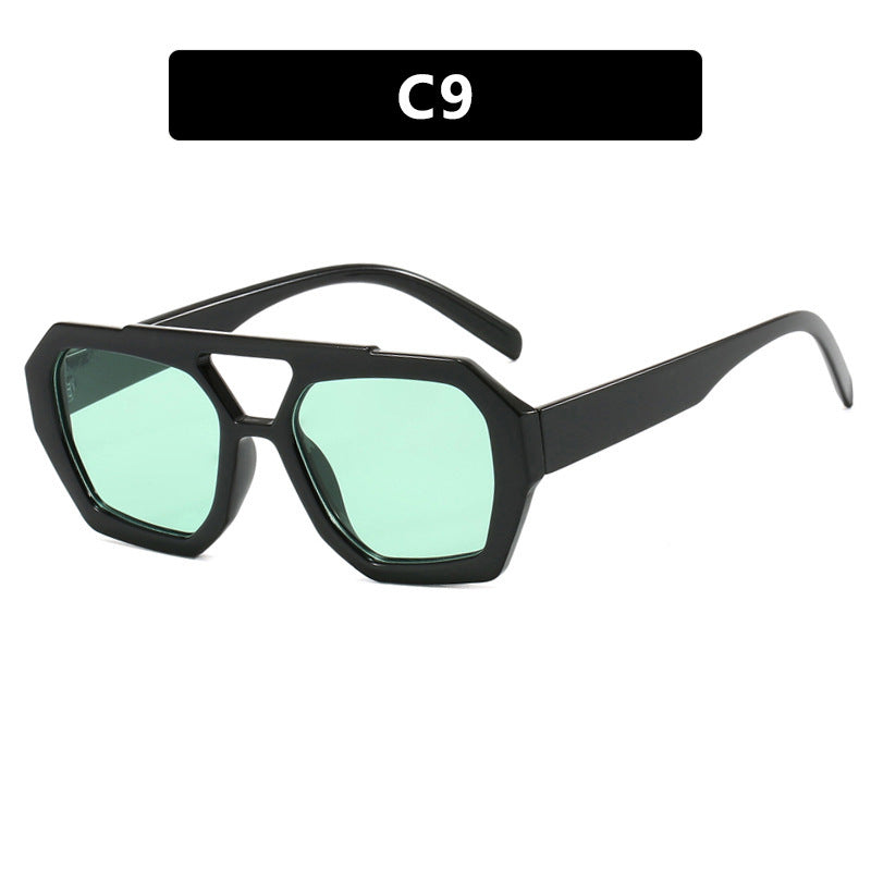 Damen geometrische Sonnenbrille aus robustem Kunststoff mit polarisierten Gläsern Brehn