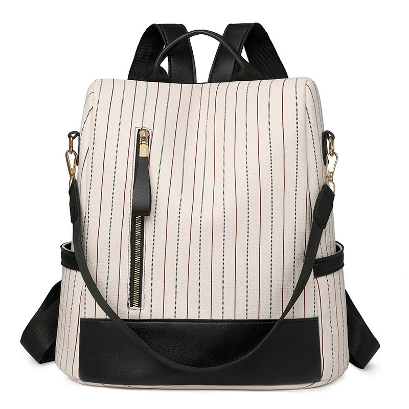 Stylische vertikale gestreifte Rucksack