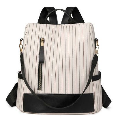 Stylische vertikale gestreifte Rucksack