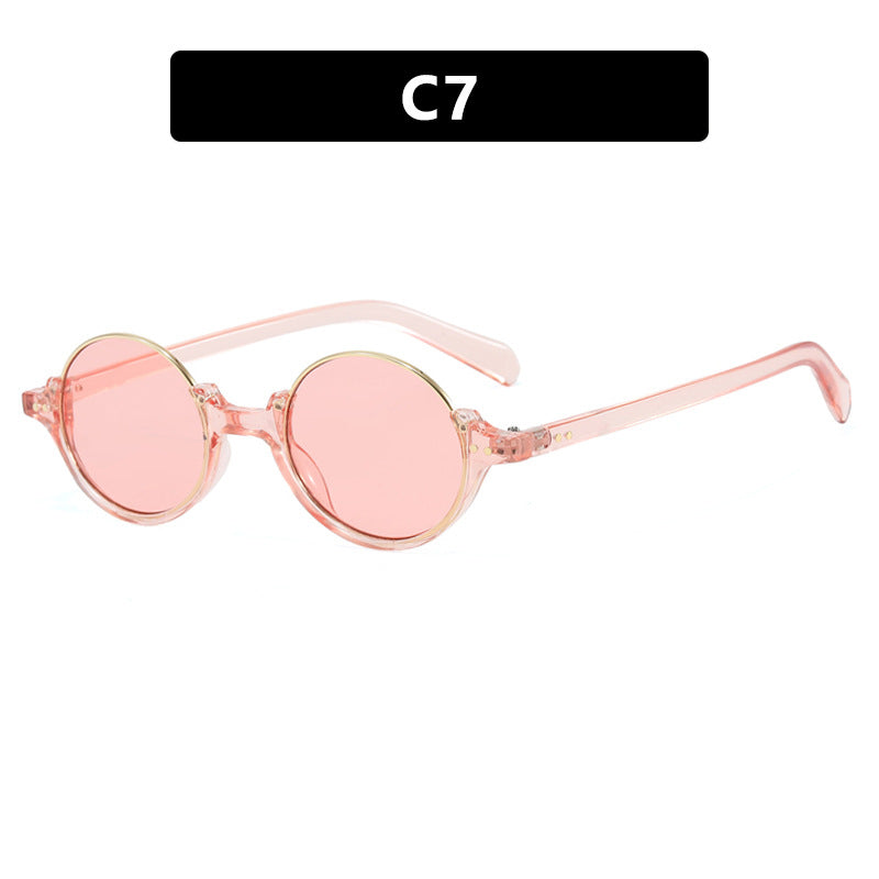 Damen runde Sonnenbrille mit elegantem Kunststoffrahmen Brehn