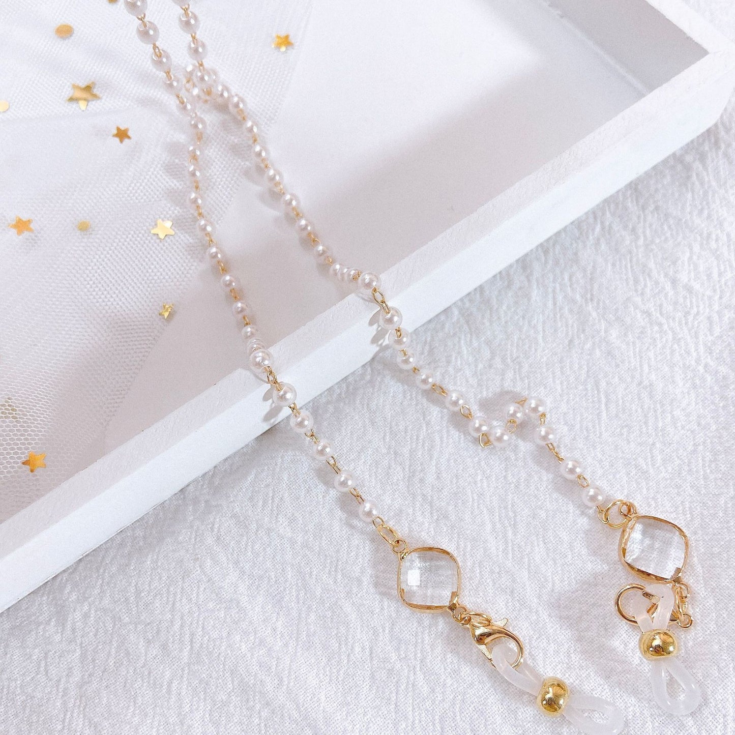 Elegante Perlenkette mit Goldenen Akzenten Brehn