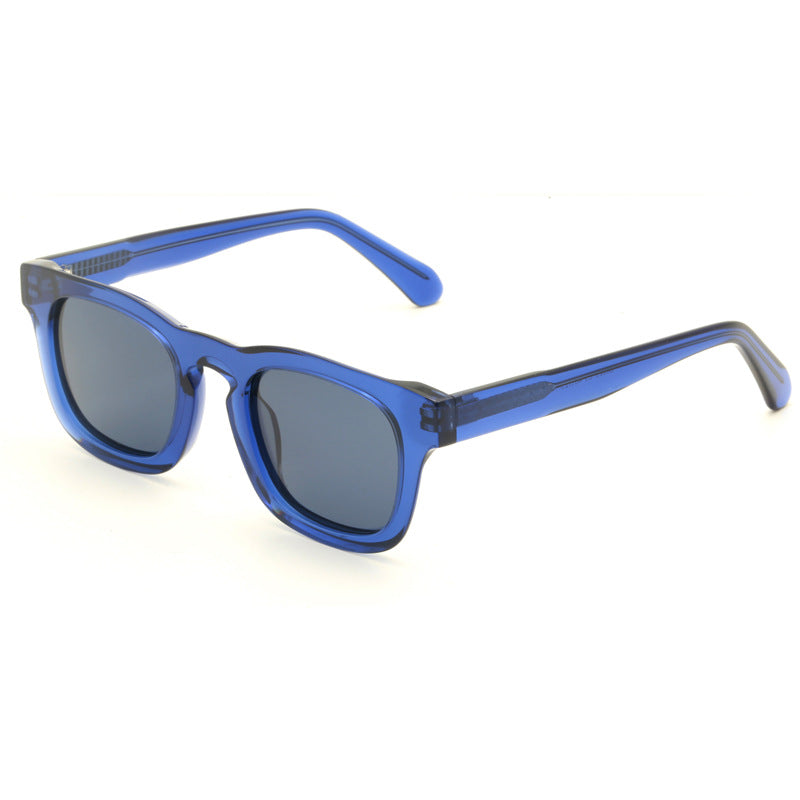 Damen modische Sonnenbrille mit modernem, transparentem Rahmen Brehn