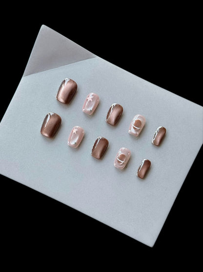 Künstlerisches Gradient Press-On Nägel Set