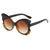 Funky Übergroße Katze-Augen Sonnenbrille