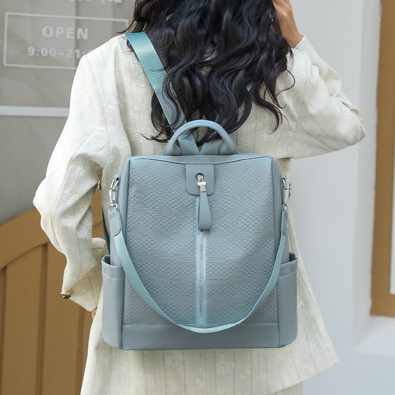 Texturierte Mehrfachtaschen-Rucksack Brehn