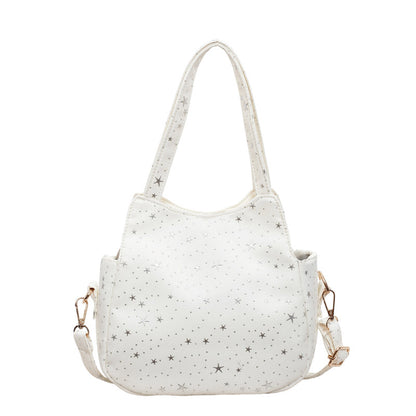 WoStar-Mustered Canvas Hobo Tasche Brehn