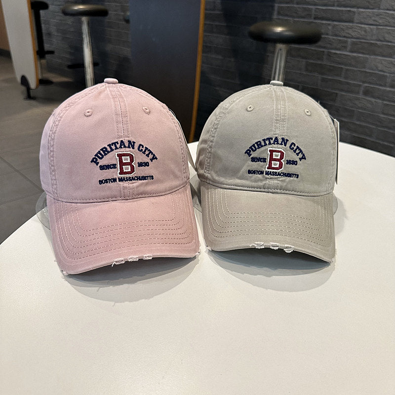 Herren Vintage-inspirierte bestickte Baseballmütze Brehn
