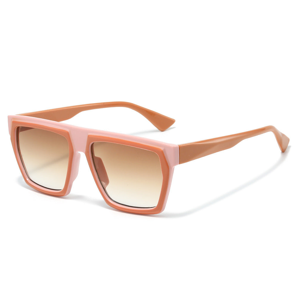 Chic Übergroße Geometrische Rahmen Sonnenbrille Brehn