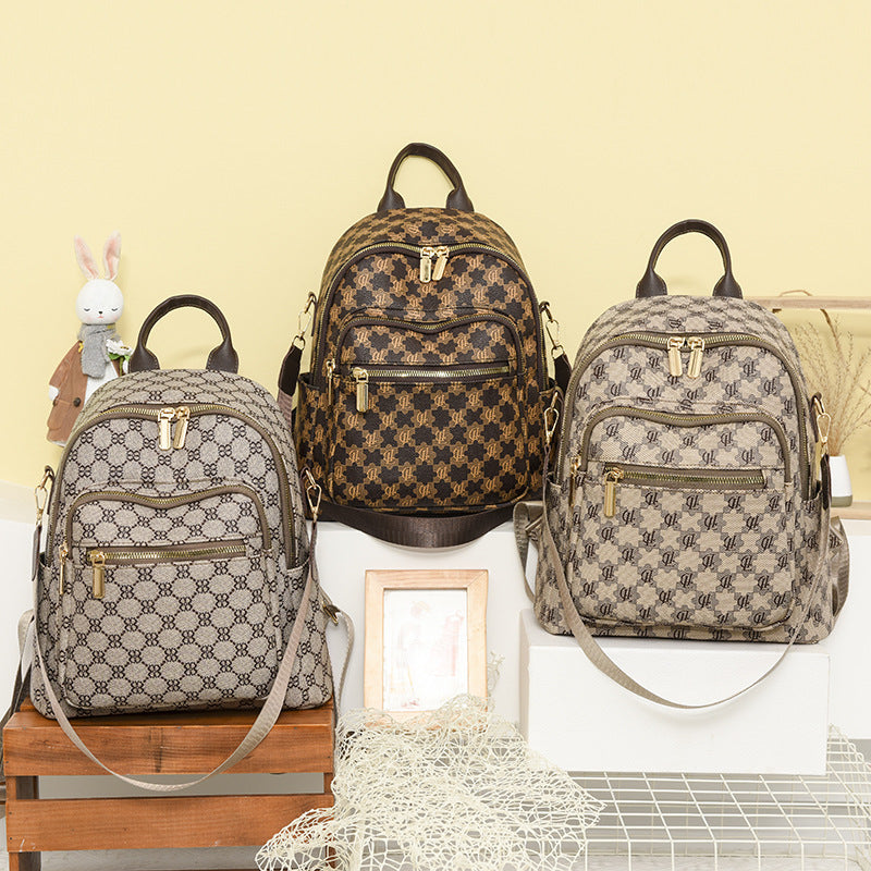 Chic Mehrfach-Taschen Stepp-Rucksack Brehn