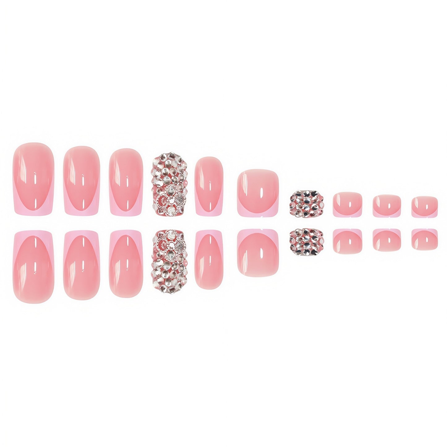 Elegantes Press-On Nail Set Brehn