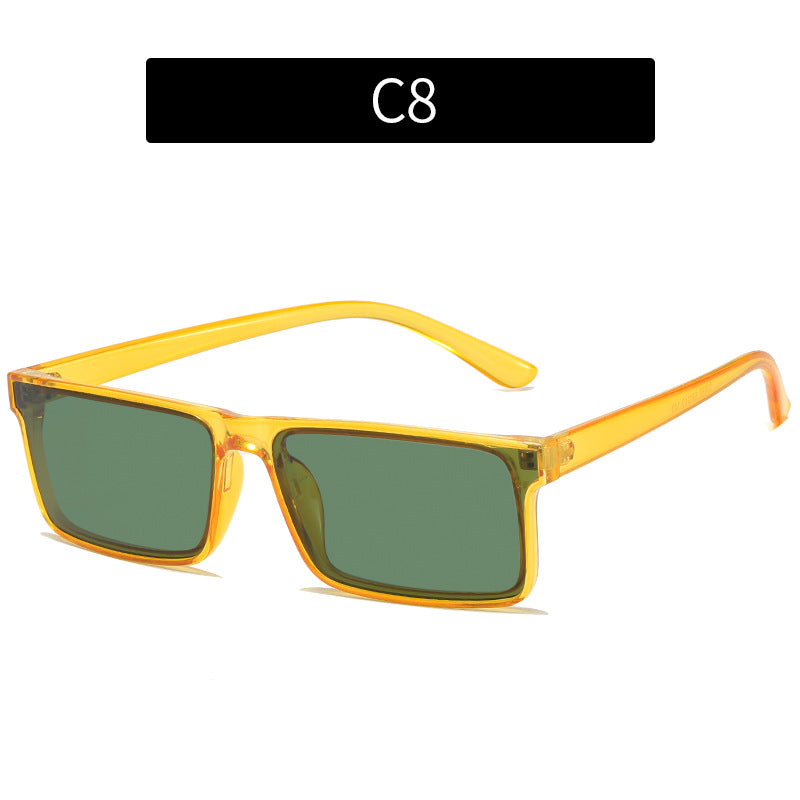 Eleganter Look Vintage-inspirierte quadratische Rahmen Sonnenbrille