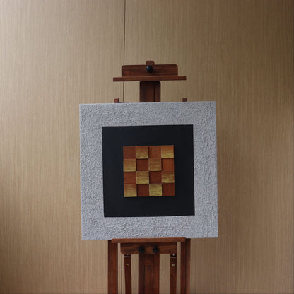 Texturiertes geometrisches Wandkunst