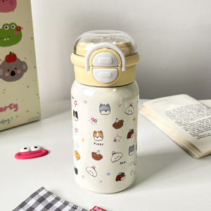 Damen Lustige Trinkflasche mit tierischem Motiv und sicherem Verschlusssystem Brehn