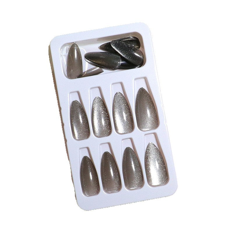 Glamouröse schimmernde Press-On-Nagelspitzen Brehn