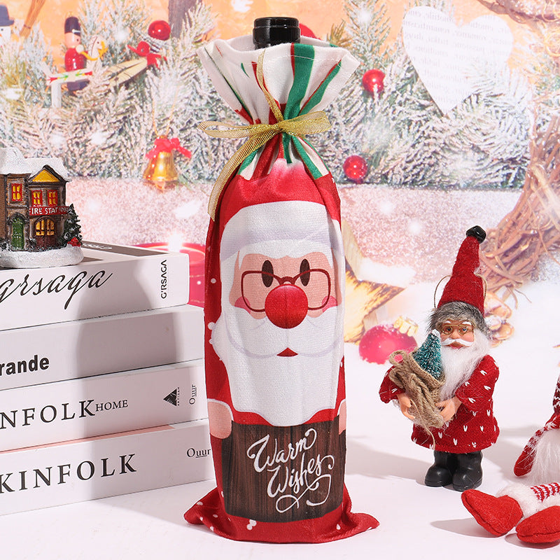 Weihnachtsweinflaschenhülle Brehn