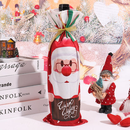 Weihnachtsweinflaschenhülle Brehn