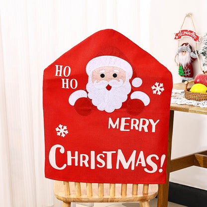 Festliche Stuhlüberzieher mit Weihnachtsmotiv Brehn