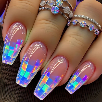 Iridescent Acryl-Nagelverstärkungen Brehn