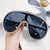 Damen extravagante Sonnenbrille mit funkelndem Rahmen Brehn