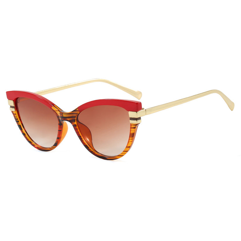 Damen Cat-Eye Sonnenbrille mit eleganten Metallakzenten Brehn