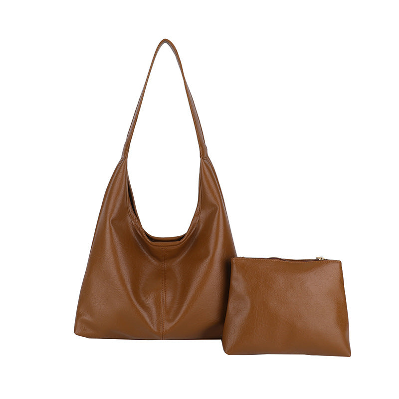 Zeitgenössische Leder Schultertasche Brehn