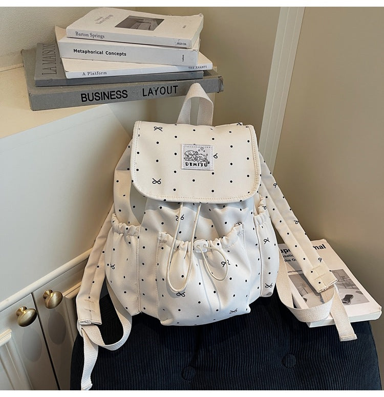 Lässiger Kordelzug Schulrucksack