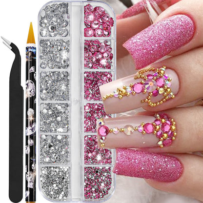 Kristall Strass Nagelkunst Dekorationsset