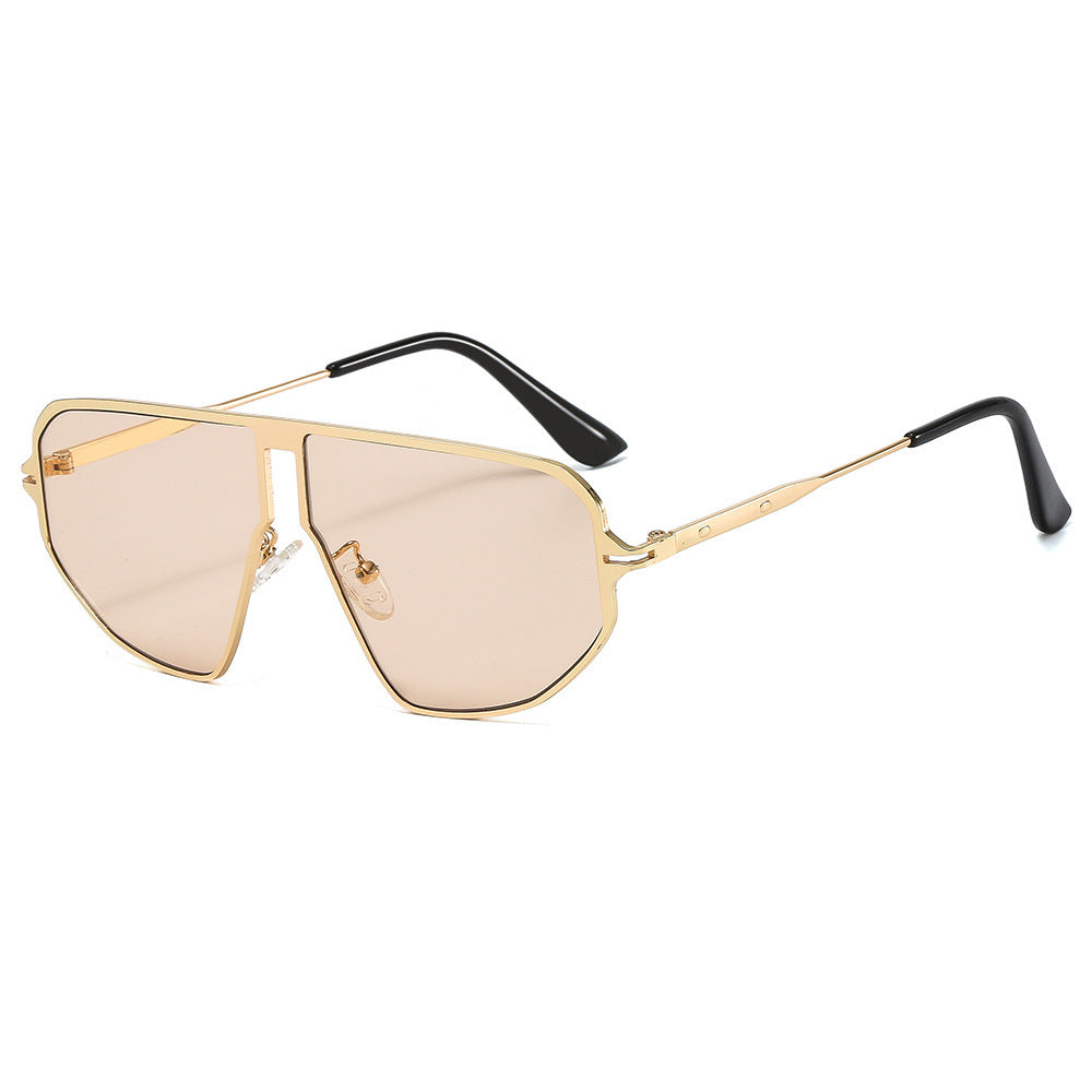 Damen auffällige Sonnenbrille im hexagonalen Design Brehn