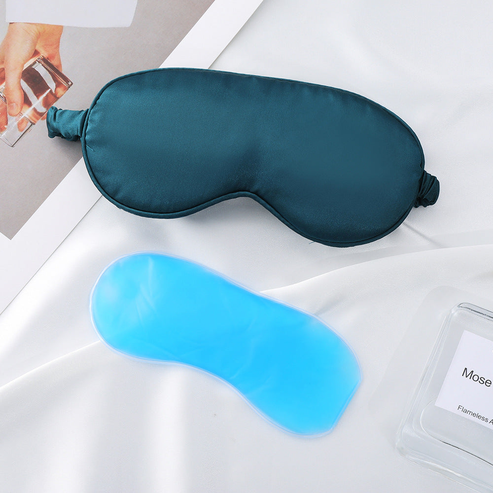 Damen nan seidig weiche Schlafmaske mit herausnehmbarem Gelkühlpad und verstellbarem Komfortband Brehn